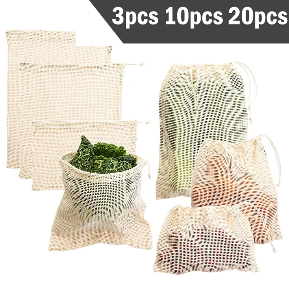 Reusable Produce Bag - 3 6 10pcs Reusable Produce Bags