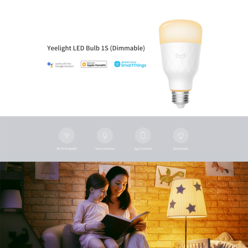Yeelight LED Bulb 1S E26/E27 W - огляд і ціна Yeelight Light Smart Bulb