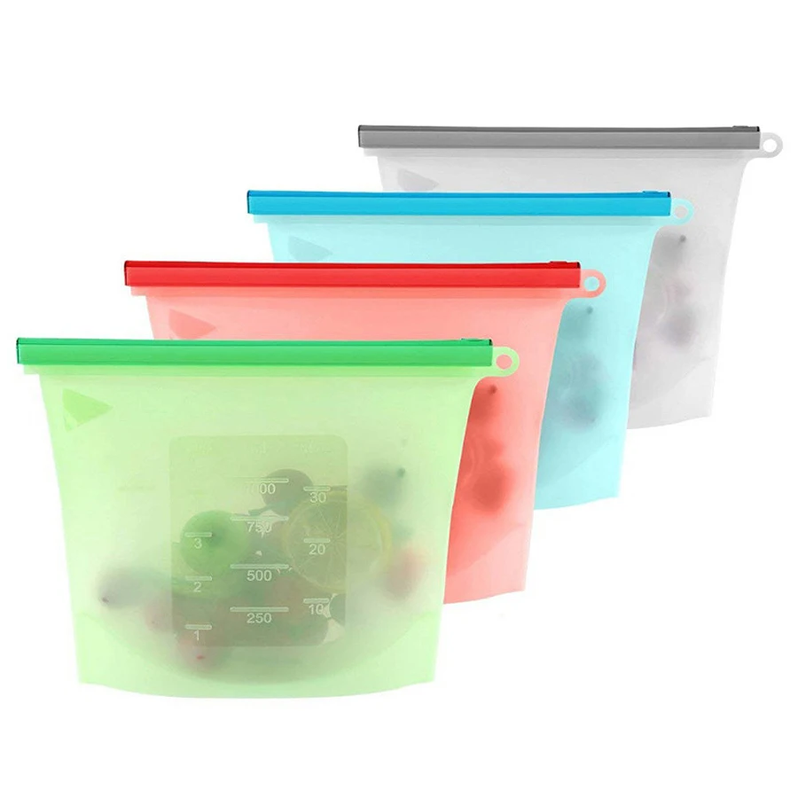 1000ml Reusable Silicone Food  - огляд і ціна Reusable Produce Bag